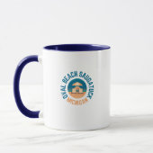 Oval Beach Saugatuck Michigan Coffee Mug (Gauche)