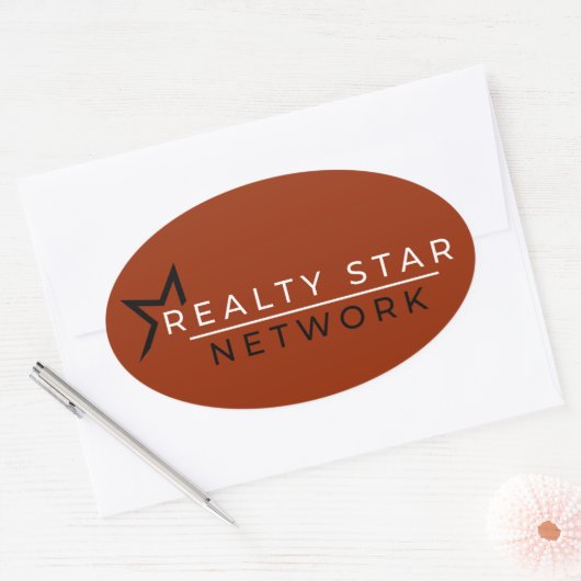 Oval Branded Sticker (Enveloppe)