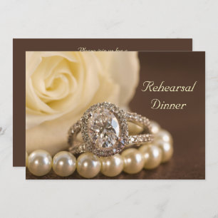 Oval Diamond Ring Roos Wedding Rehearsal Dinner Kaart
