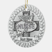 Oval Doves aangepaste Verpleegkundige ornament (Links)