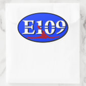 Oval E109 Euro Sticker (Tas)