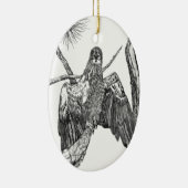 Oval Eagle Ornament E15 HOME SWFL Heraldic Pose (Rechts)