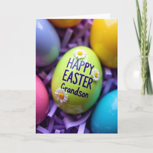 Oval Easter Message Card Kaart (Voorkant)