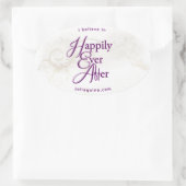 Oval Heureux Jamais Après Sticker (Sac)