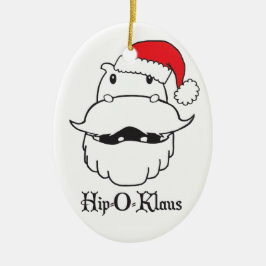 Oval Hip-O-Klaus Ornament