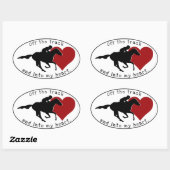 Oval hors piste Sticker (Feuille)