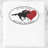 Oval hors piste Sticker (Sac)