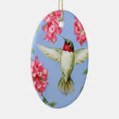 Oval Hummingbird Ornament (Rechts)