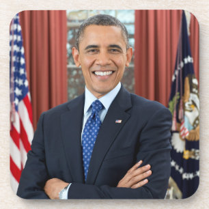 Oval Kantoor Portrait, Obama Barack Amerikaans Pre Bier Onderzetter