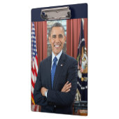 Oval Kantoor Portrait, Obama Barack Amerikaans Pre Klembord (Links)