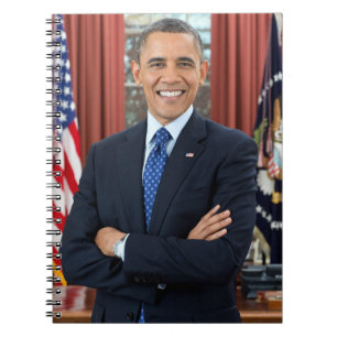 Oval Kantoor Portrait, Obama Barack Amerikaans Pre Notitieboek