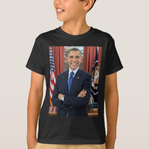 Oval Kantoor Portrait, Obama Barack Amerikaans Pre T-shirt