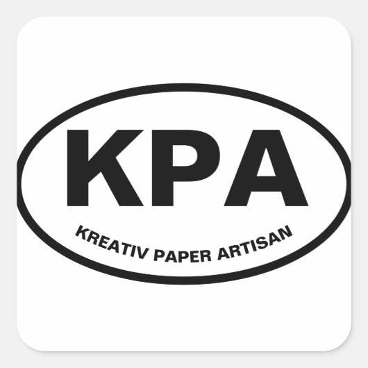 Oval KPA Sticker (Voorkant)