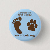 Oval LOOLAorg Metal Button (Voorkant)