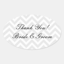 Oval mariage merci autocollants | scellants d'enve