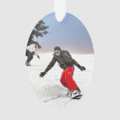 Oval Modèle photo du fils du Snowboard masculin (dos)