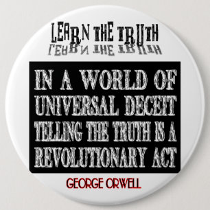 OVAL ORWELL UNIVERSAL DECEIT RONDE BUTTON 6,0 CM