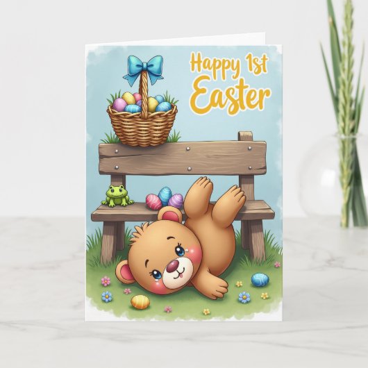 Oval Pattern Easter Card Kaart (Voorkant)