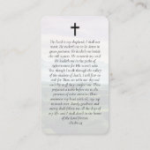 Oval Photo Carte de prière commémorative de Golfer (Dos)