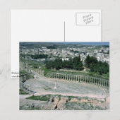 Oval piazza, oude Decapolis-stad Jarash, Jordanië Briefkaart (Voorkant / Achterkant)