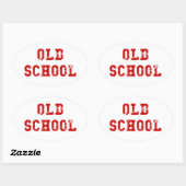 Oval Sticker Oude School | Oudskool Gifts for men (Vel)