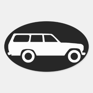Oval Toyota Land Cruiser 60 Serie Icon Sticker B