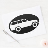Oval Toyota Land Cruiser 60 Serie Icon Sticker B (Envelop)