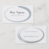 oval visitekaartje (Voorkant / Achterkant)