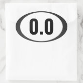 Ovale 0,0 Aucun Sticker Oval En Cours (Sac)