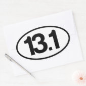 Ovale 13.1 Sticker (Demi-Sticker Marathon) (Enveloppe)