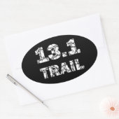 Ovale 13.1 Sticker "Rocks" - Blanc sur noir (Enveloppe)