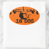 Ovale 16 Sticker SOS (Sac)