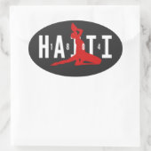 Ovale 1804 Neg Mawon Haiti Neg Marron Haïti Sticker oval (Sac)