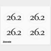 Ovale 26.2 Sticker (Feuille)