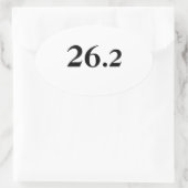 Ovale 26.2 Sticker pour pare-chocs de marathon (Sac)