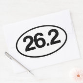 Ovale 26.2 Sticker (Sticker Marathon Complet) (Enveloppe)