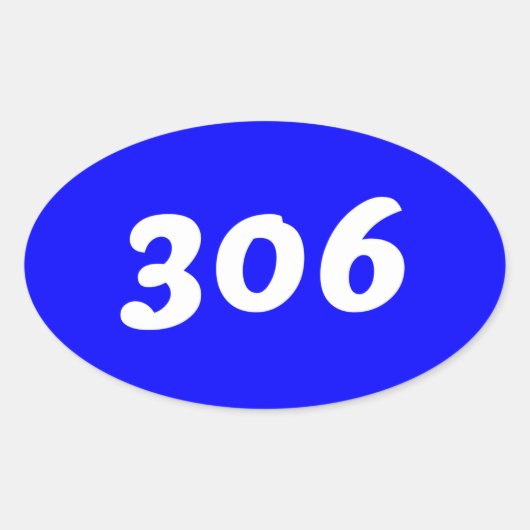 Ovale 306 Sticker pare-chocs #1 (Devant)