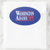 Ovale 4 juillet Sticker pare-chocs de la campagne Adams  (Sac)