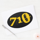 Ovale 4 Pack -710 Sticker à huile ronde (Enveloppe)