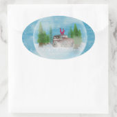 Ovale A funny sticker that will make you laugh  (Sac)