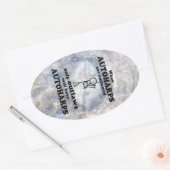 Ovale Autoharps Sticker Oval interdit (Enveloppe)