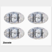 Ovale Autoharps Sticker Oval interdit (Feuille)
