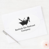 Ovale Baignoire Gin Railroad Co. Bumper Sticker (Enveloppe)