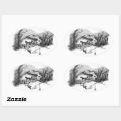 Ovale Balade à travers le Sticker de Central Park (Feuille)