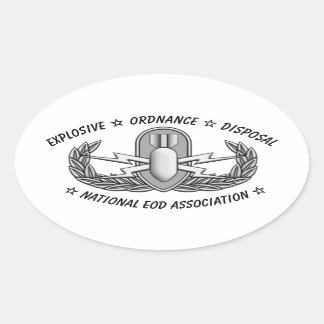 Ovale Basic EOD Badge Sticker