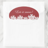 Ovale Beau Sticker Snowflakes (Sac)