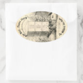  Ovale Bijen Hives Honey Jar Sticker (Tas)