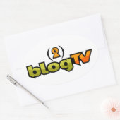 Ovale BlogTV Oval Sticker (Enveloppe)