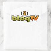 Ovale BlogTV Oval Sticker (Sac)