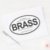 Ovale BRASS Sticker (Enveloppe)